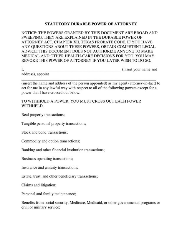 Power of Attorney in Montana (financial)